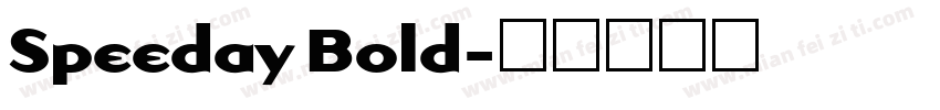 Speeday Bold字体转换